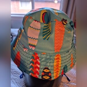 2/$20 Uv Skinz  Reversible Bucke Hat Colorful Surfboard Pattern 3t
